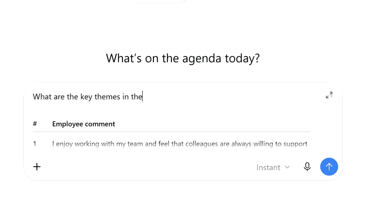 A chatbot answering a question